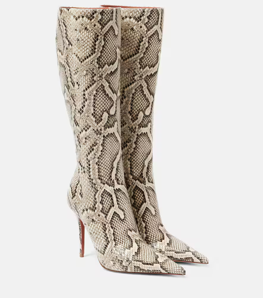 Amina Muaddi Bottes Barbara 105 en cuir | Mytheresa (INTL)