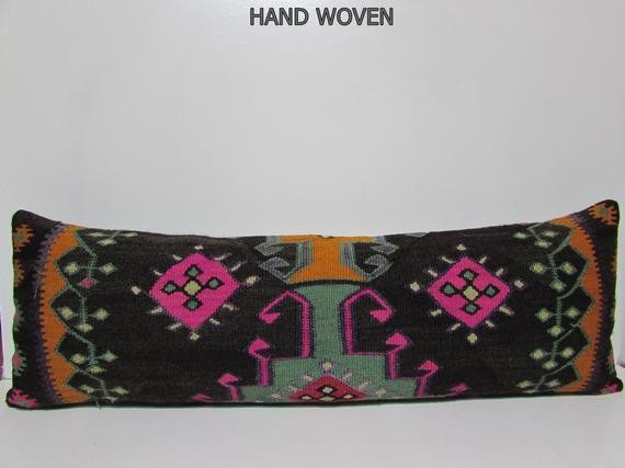 16x48 kilim pillow lumbar large outdoor pillow euro pillows euro pillow case long pillows for bed th | Etsy (US)