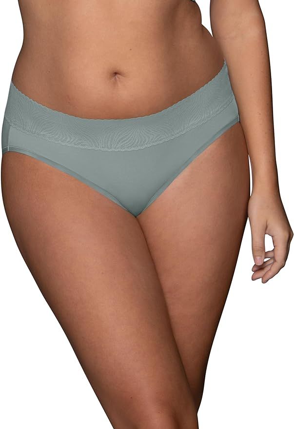 Vanity Fair Women's Effortless Panties for Everyday Wear, Buttery Soft Fabric & Lace | Amazon (US)