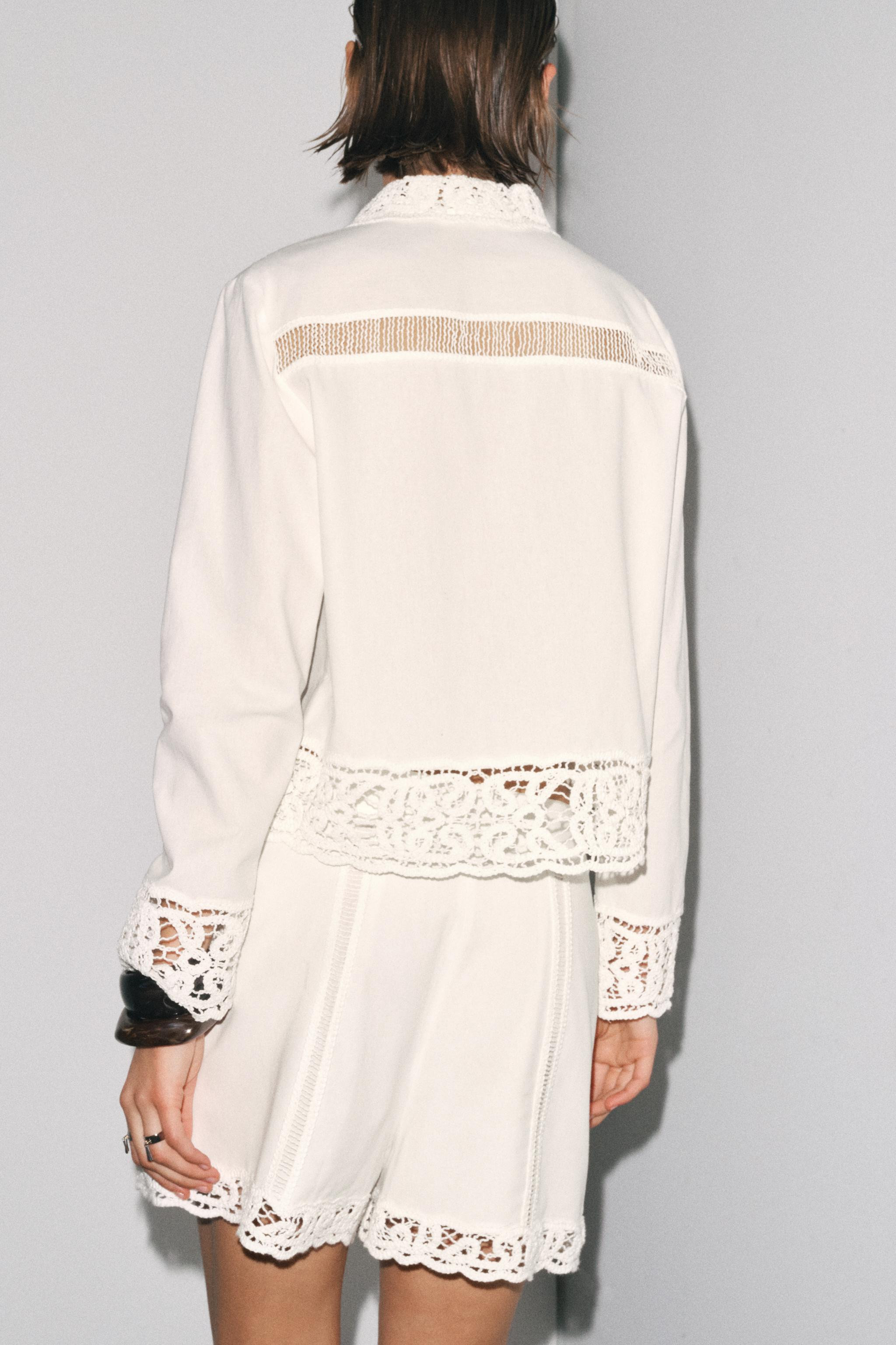 ZW COLLECTION CROCHET SHORTS | Zara US