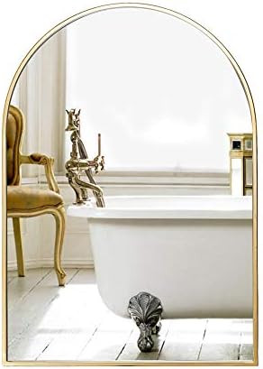 Bathroom mirror Simple Vanity Wall Hanging Mirror Bathroom bathroom mirror Hotel Wall Hanging Arc... | Amazon (US)