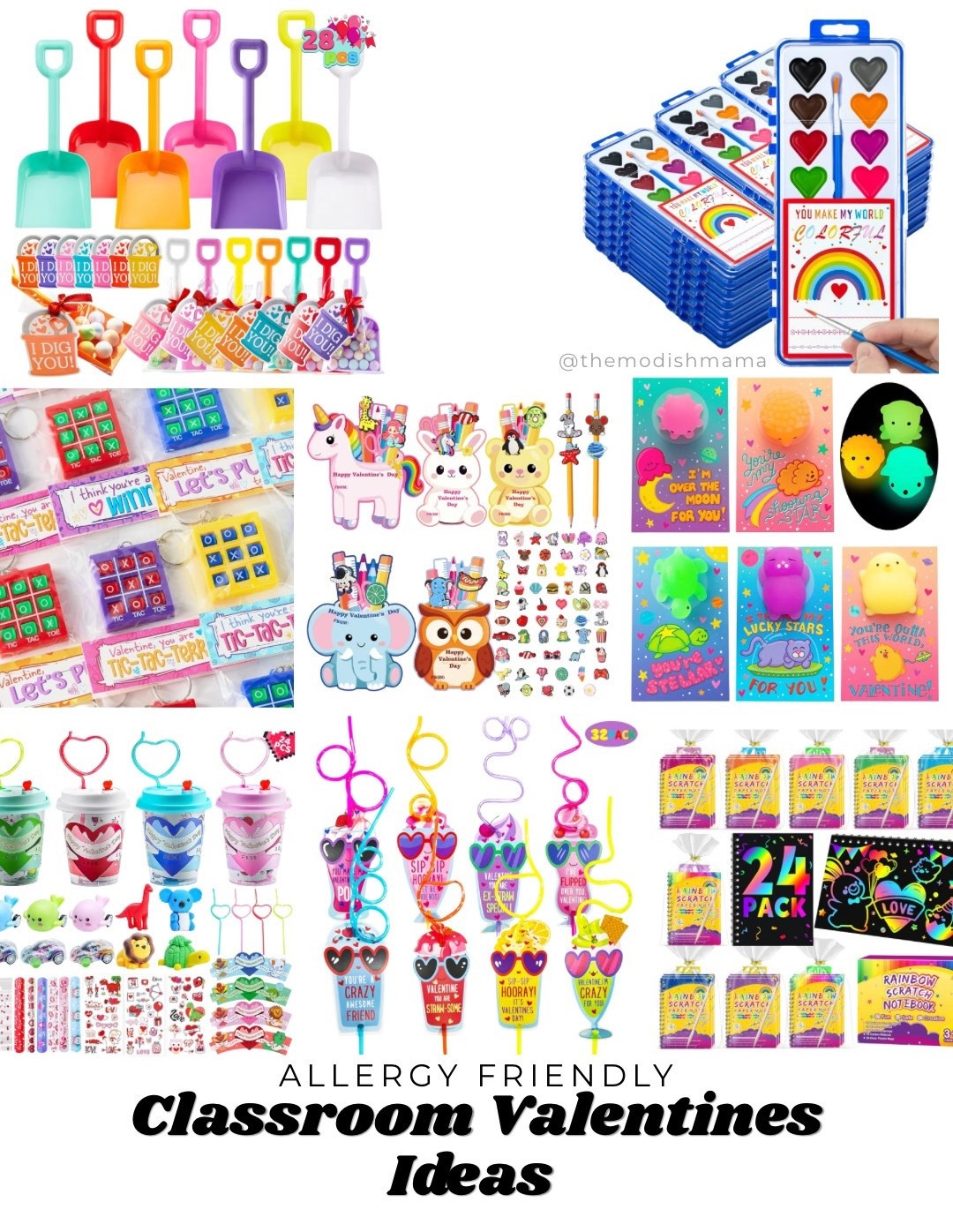 Allergy-Friendly Classroom Valentine Ideas 💘✨

Candy-free, school-approved Valentine’s Day ideas that kids actually love! From mini fidget toys, bubbles, pencils, slap bracelets, pop-its, glow toys, stickers, tic-tac-toe games, and scratch art cards — these non-food Valentines are perfect for classroom parties, daycare, preschool, and elementary school. 🙌

Great for food allergy safe classrooms, nut-free schools, and parents looking for easy Valentine exchanges that won’t get sent home. Cute, affordable, and teacher-approved! 💕
Shop all my classroom Valentine ideas, non-candy Valentines, and allergy-friendly Valentine gifts for kids linked here 👇

#LTKkids #LTKfamily #ValentinesDayKids #ClassroomValentines #AllergyFriendly #NonCandyValentines #SchoolValentines #PreschoolValentines #ElementaryValentines #FoodAllergyFriendly #ValentinesForKids #TeacherApproved #ClassroomParty #KidsValentines

#LTKmomlife #LTKKids #LTKSeasonal