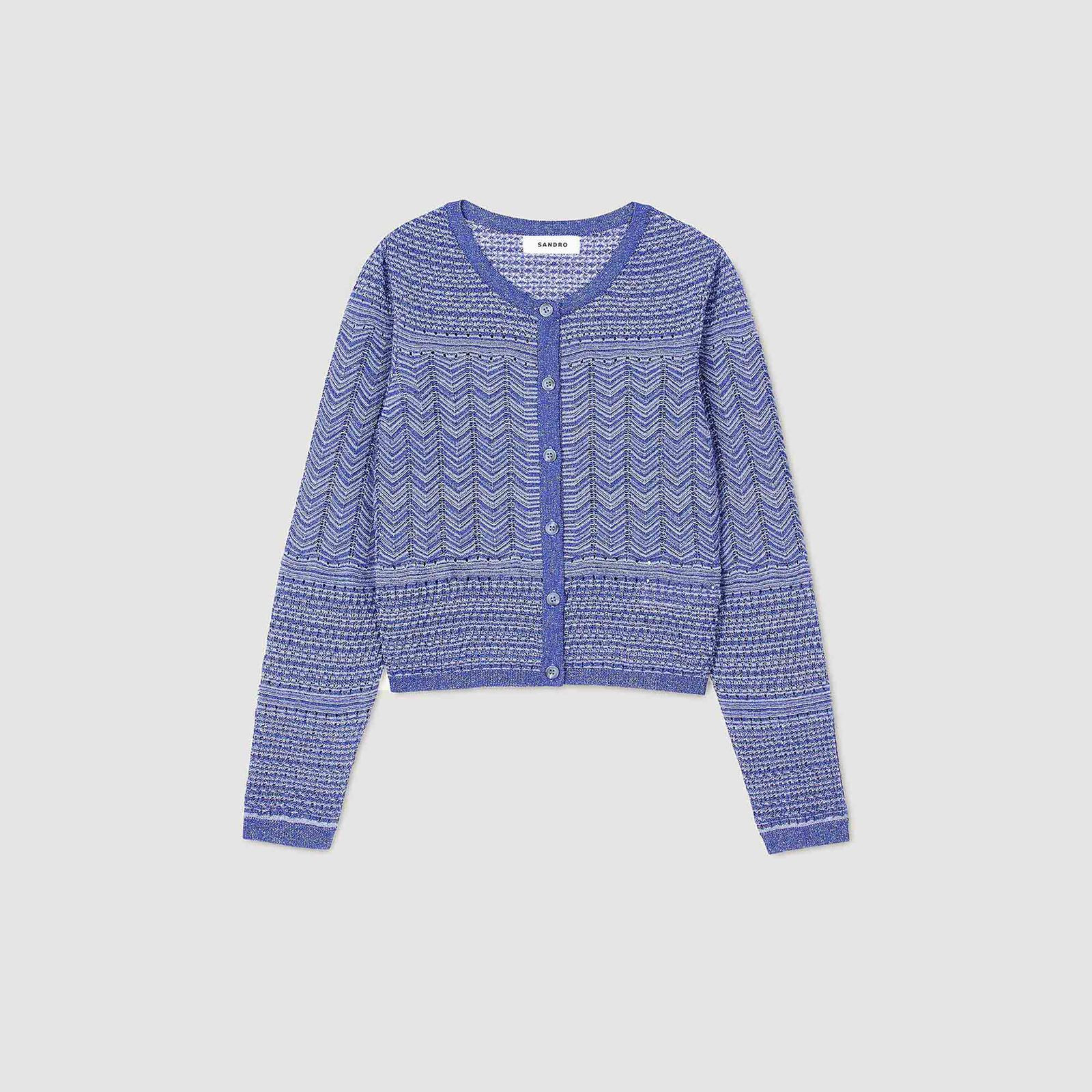 Glitter knit cardigan | Sandro US | Sandro-Paris US