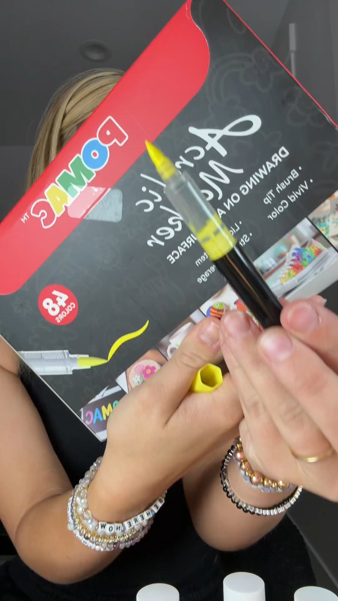 POMAC Brush Tip Acrylic Paint Markers Assorted Colors 

 #LTKActive #LTKHome #LTKKids
