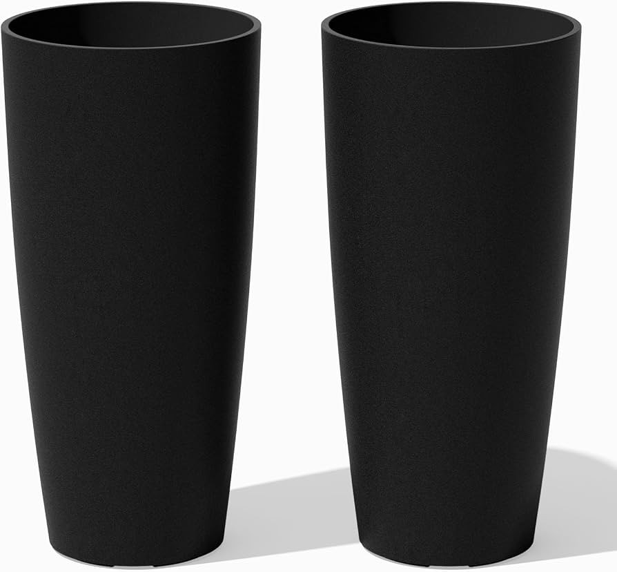 Veradek Mason Series Vega Planter - Round Tall Planter for Indoor or Outdoor Porch/Patio | Made f... | Amazon (US)