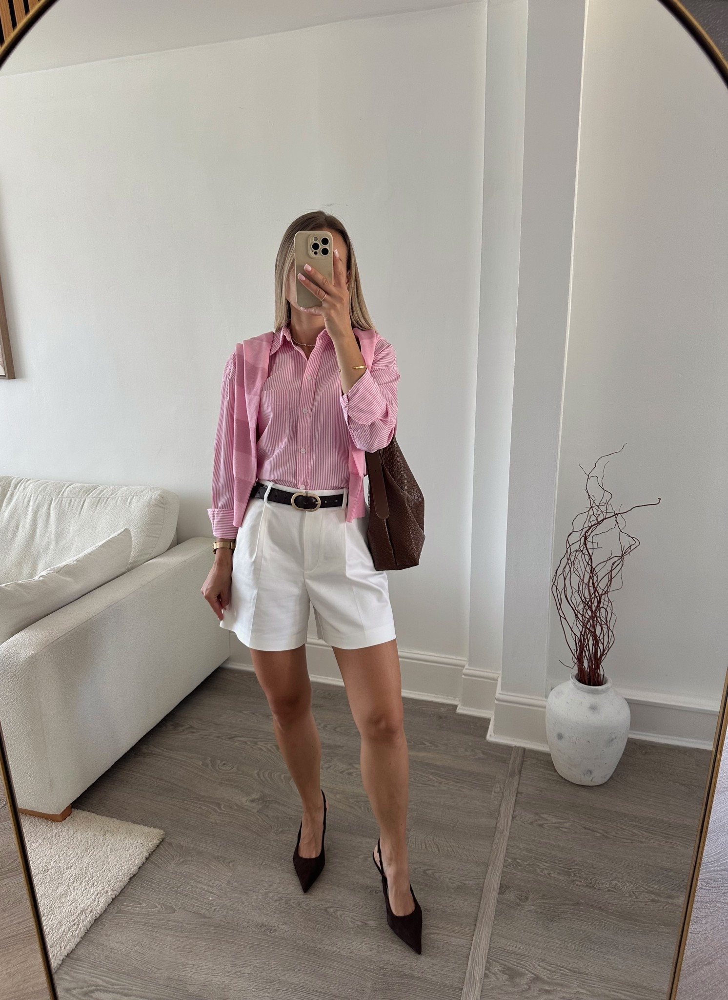 Light layers, tailored shorts, and all the effortless vibes.. one of my favourite office looks for summer🤍

#LTKsummer #LTKuk #LTKworkwear