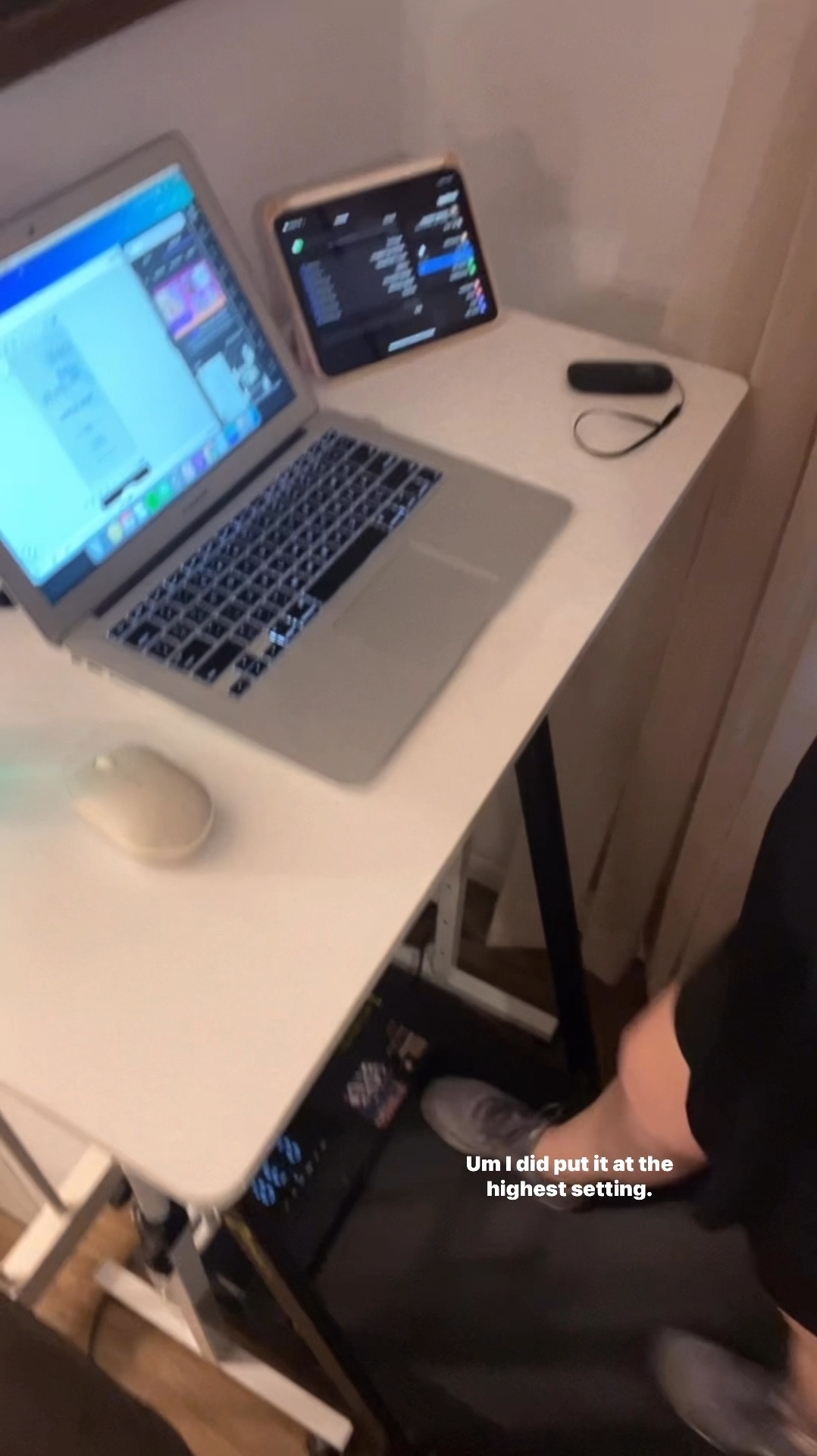 Getting my steps in while working with my new walking pad desk, and I'm loving it! 🙌 At 5'7", I have the desk set to its highest setting but might lower it a bit for even more comfort. Since I’ve been working fewer hours lately due to our move, this is exactly the boost I needed to stay active while tackling my to-do list! 🏃‍♀️ Also, if anyone has recommendations for an ankle band for my Apple Watch, send them my way—I'm currently using a bread tie, and it’s definitely not ideal! 😂 #WorkFromHome #StayActive #DeskSetup #LTKfit

#LTKFallSale #LTKActive #LTKVideo