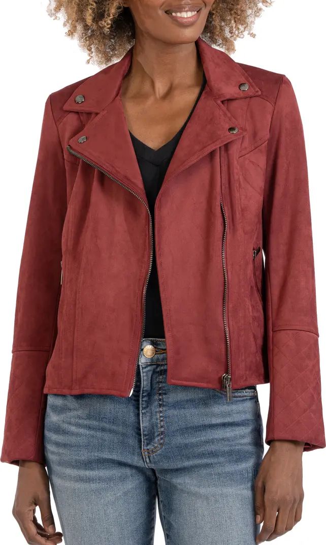 Emma Faux Suede Moto Jacket | Nordstrom