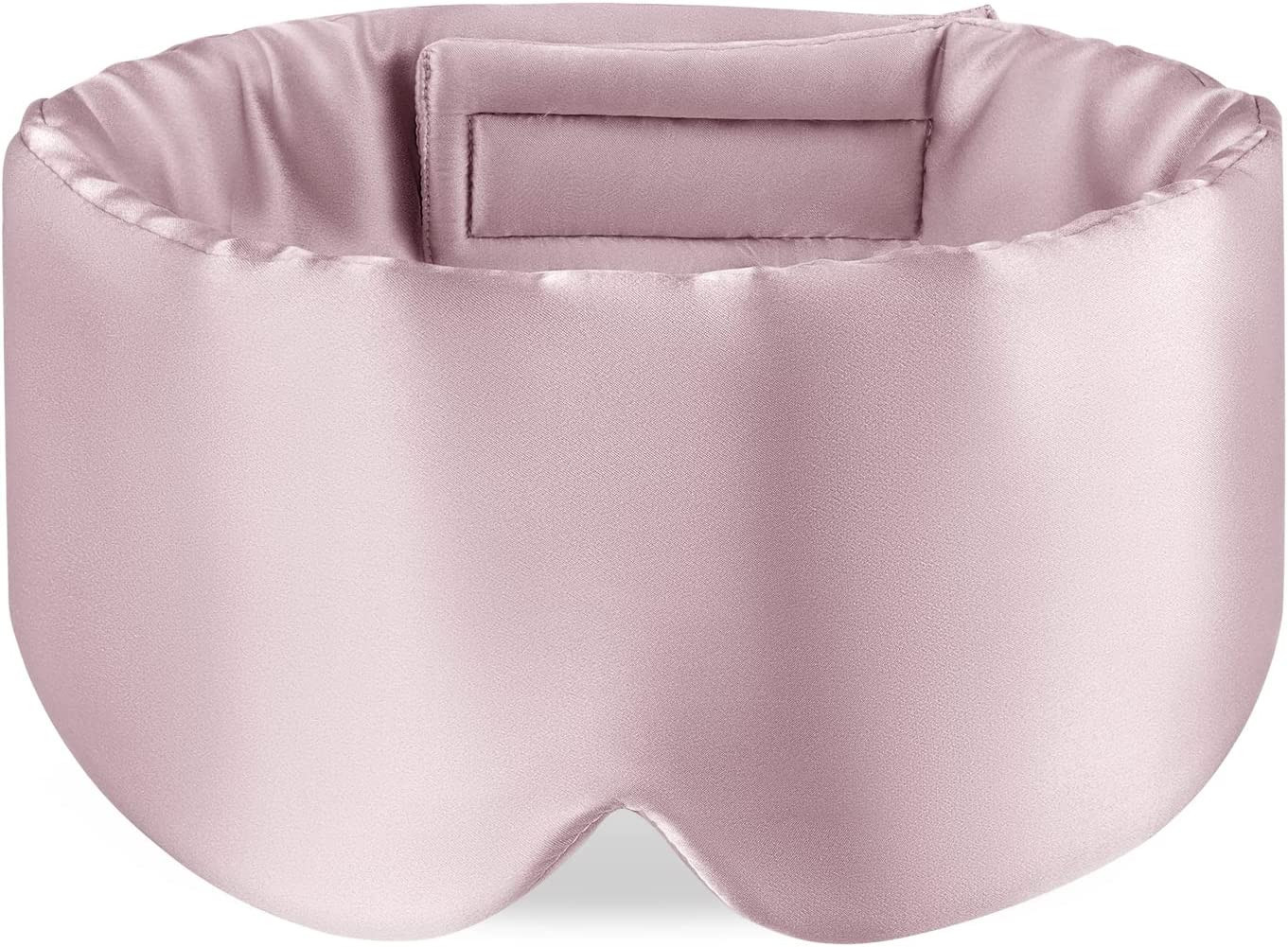 100% Mulberry Silk Sleep Mask Eye Mask for Man and Woman with Adjustable Headband, Full Size Larg... | Amazon (US)