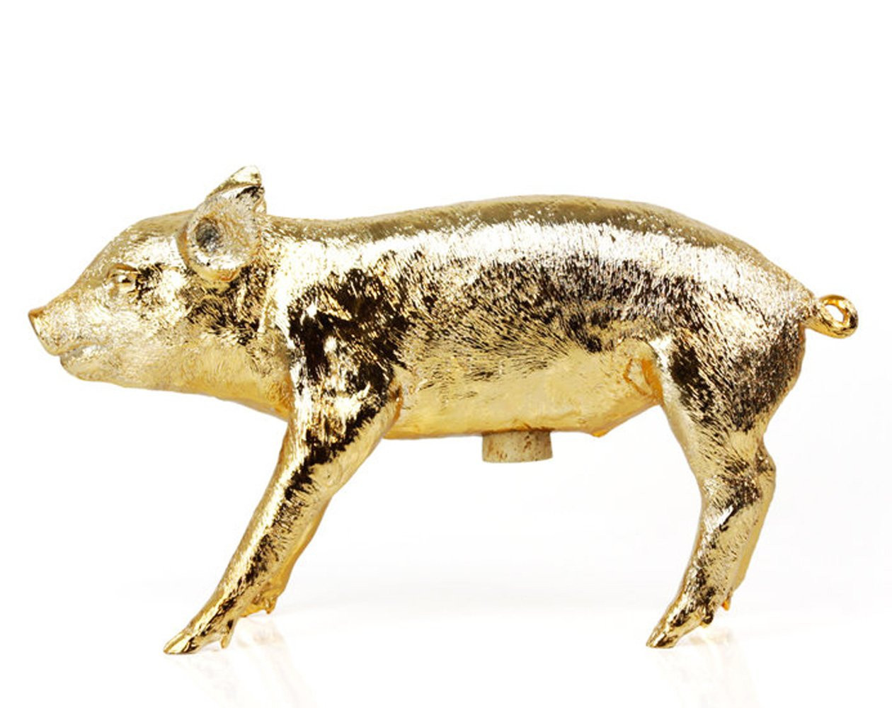 Areaware Bank in The Form of a Pig (Gold Chrome) | Amazon (US)