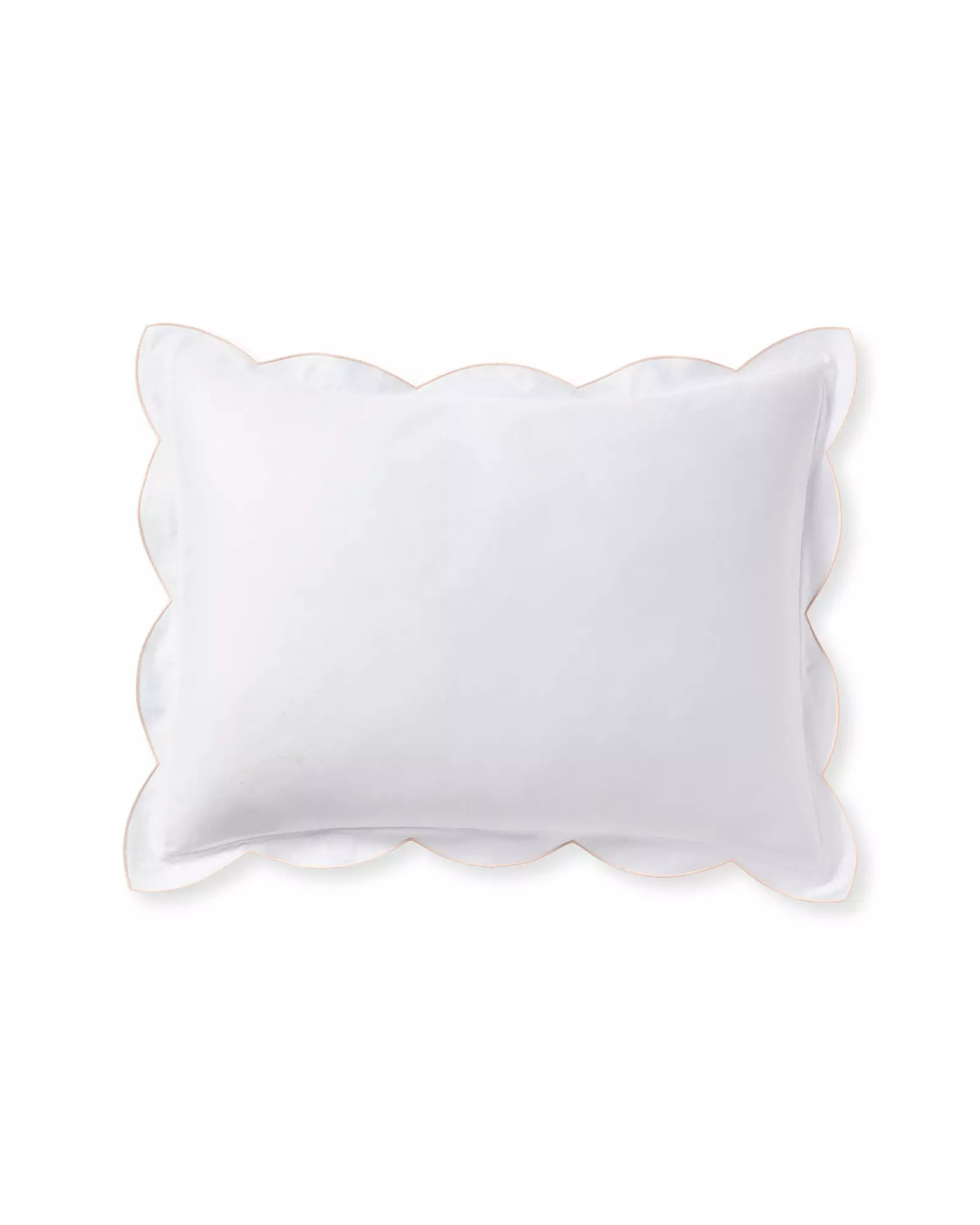 Scallop Sateen Sham | Serena and Lily