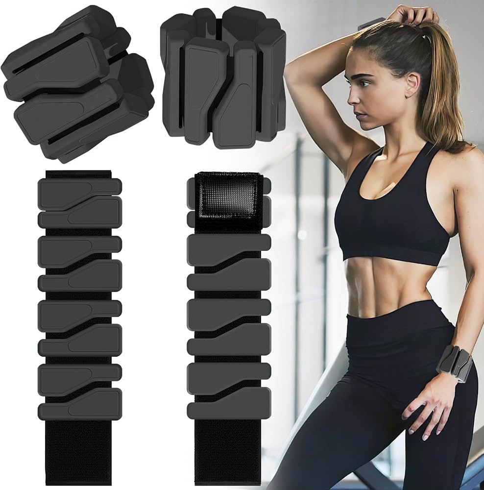Wrist and Ankle Weights for Women Men, Wearable Strong Arm & Leg Weights Set of 2 (1Lb Each), Adj... | Amazon (US)