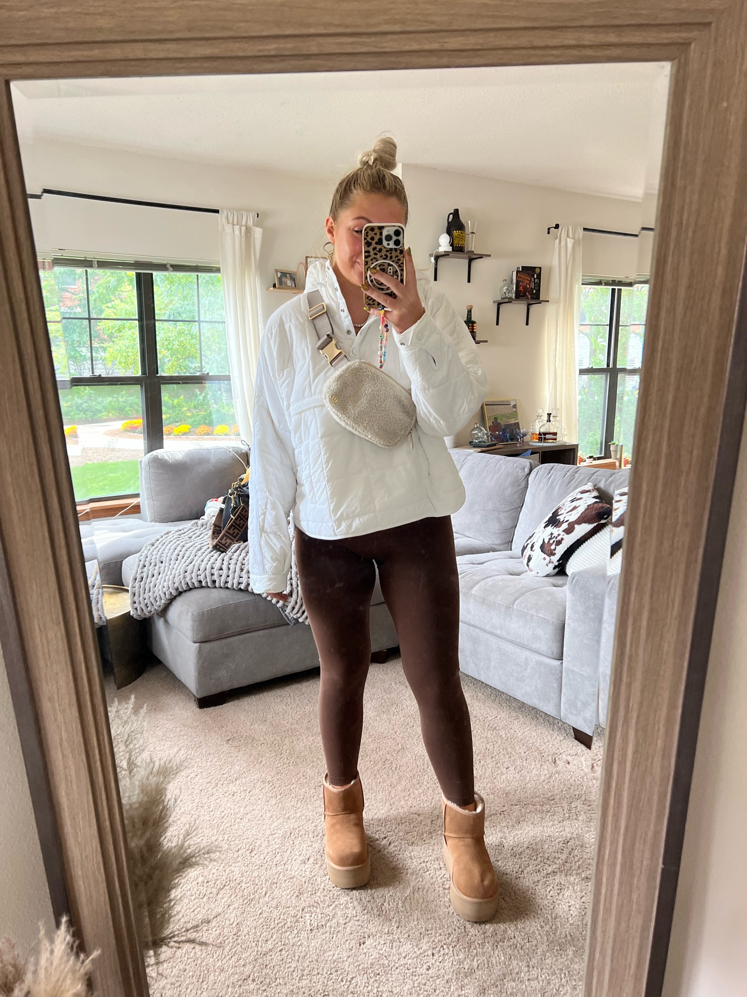 Medium in packable puffer 6 in leggings 