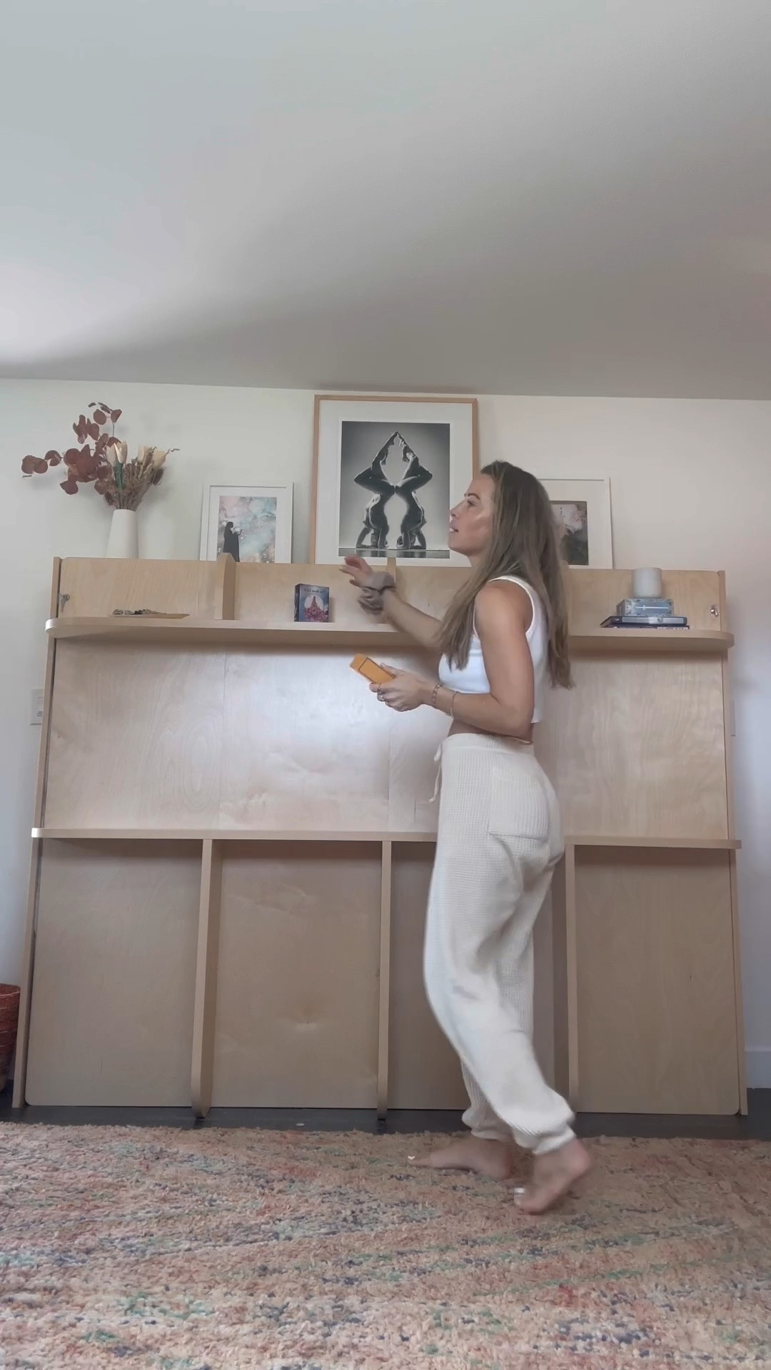 The Murphy bed style bed in my office! Perfect for house guests & for an office: super affordable too! 

#LTKVideo #LTKhome