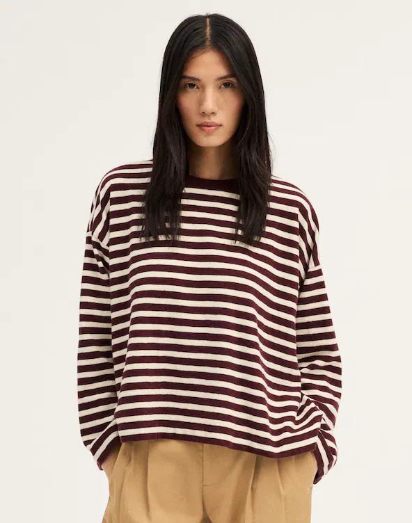 Easy Crewneck Long-Sleeve Tee in Sunday Slub | Madewell