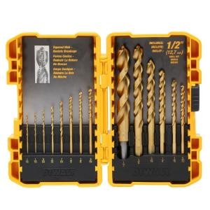 DEWALT Titanium Pilot Point Drill Bit Set (14-Piece)-DW1354 - The Home Depot | The Home Depot