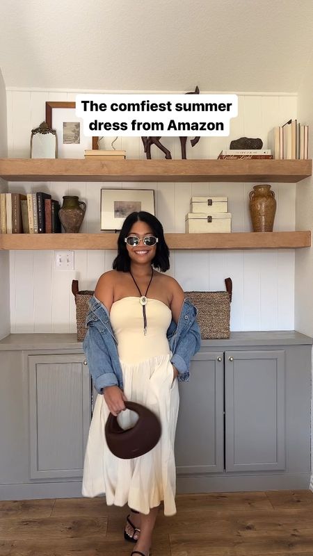 The comfiest and easiest summer dress from Amazon!! Comes in multiple colors - wear a medium 

Amazon fashion, fashion finds, budget friendly, summer outfit, ootd, mom outfit, easy casual outfit, petite fashion, target fashion, breastfeeding friendly fashion 

#LTKStyleTip #LTKFindsUnder50 #LTKVideo