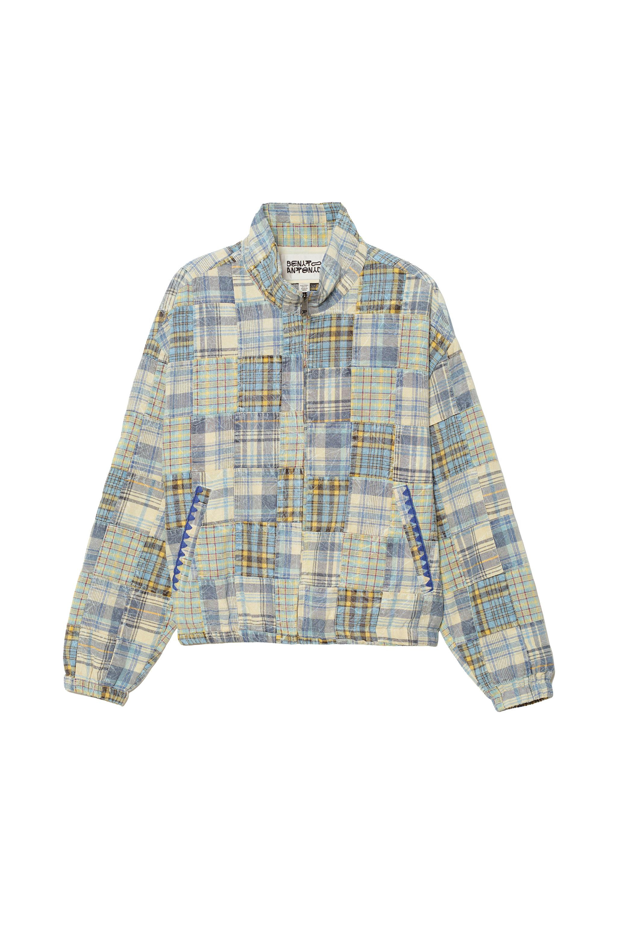 RELAXED FIT PLAID PATCHWORK JACKET | Zara US
