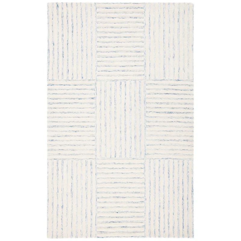 Asgari Handmade Wool Blue/Ivory Rug | Wayfair North America