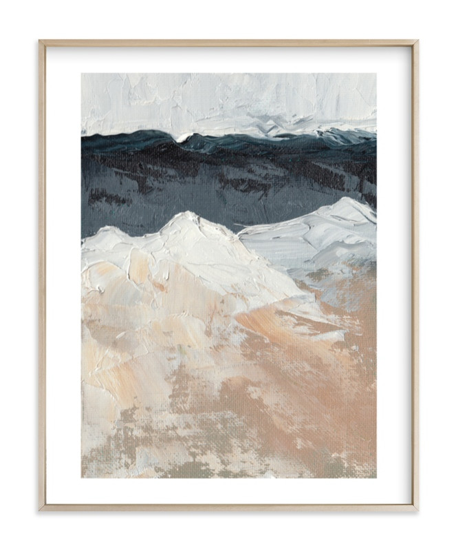 "Mountain Movements" - Painting Limited Edition Art Print by Kristen Franklin. | Minted