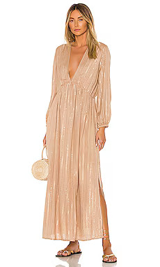Sundress Chicago Long Dress in Roma Cafe Au Lait from Revolve.com | Revolve Clothing (Global)