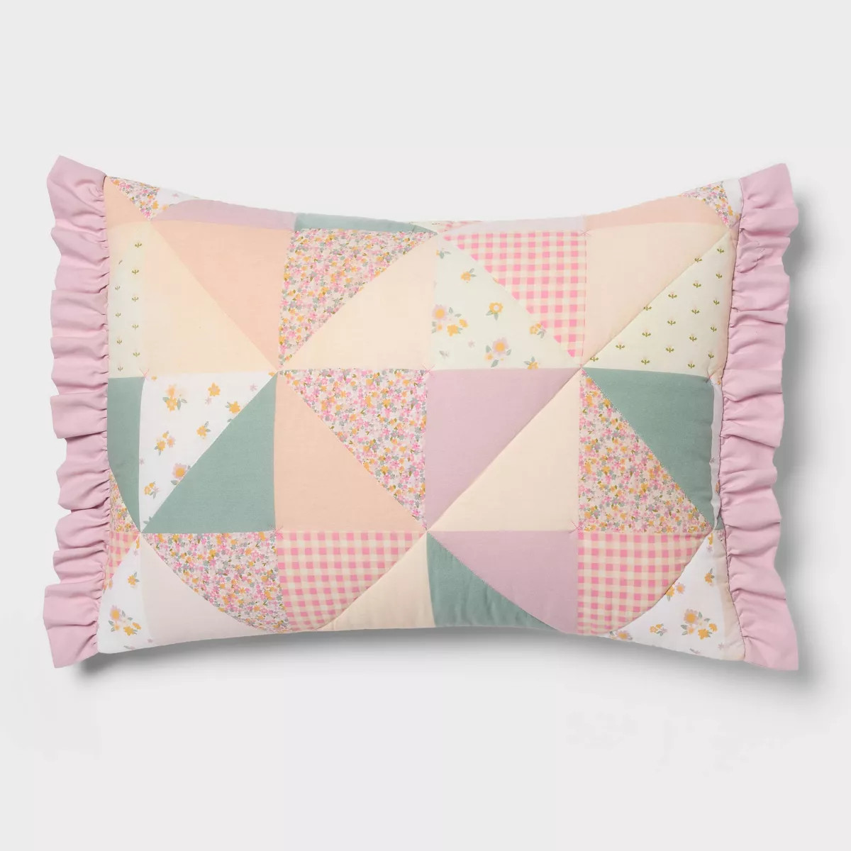 Standard Patchwork Kids' Pillow Quilt Sham - Pillowfort™ | Target