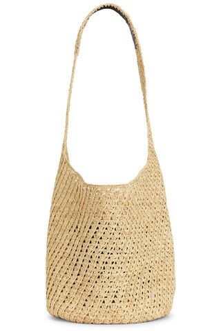 Helen Kaminski Lani Raffia Crochet Sac Bag in Beige | FWRD 