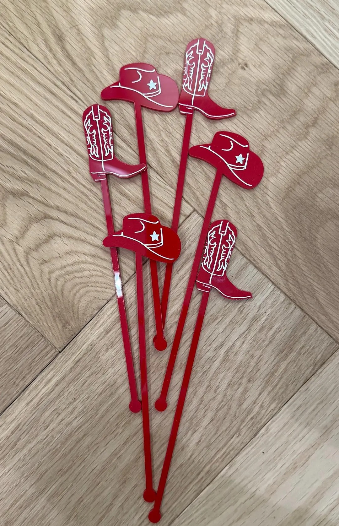 Pack of 12 Cowboy Drink Stirrers • Cowboy Hat & Boot Cocktail Stir Sticks • Party Decorations... | Etsy (US)