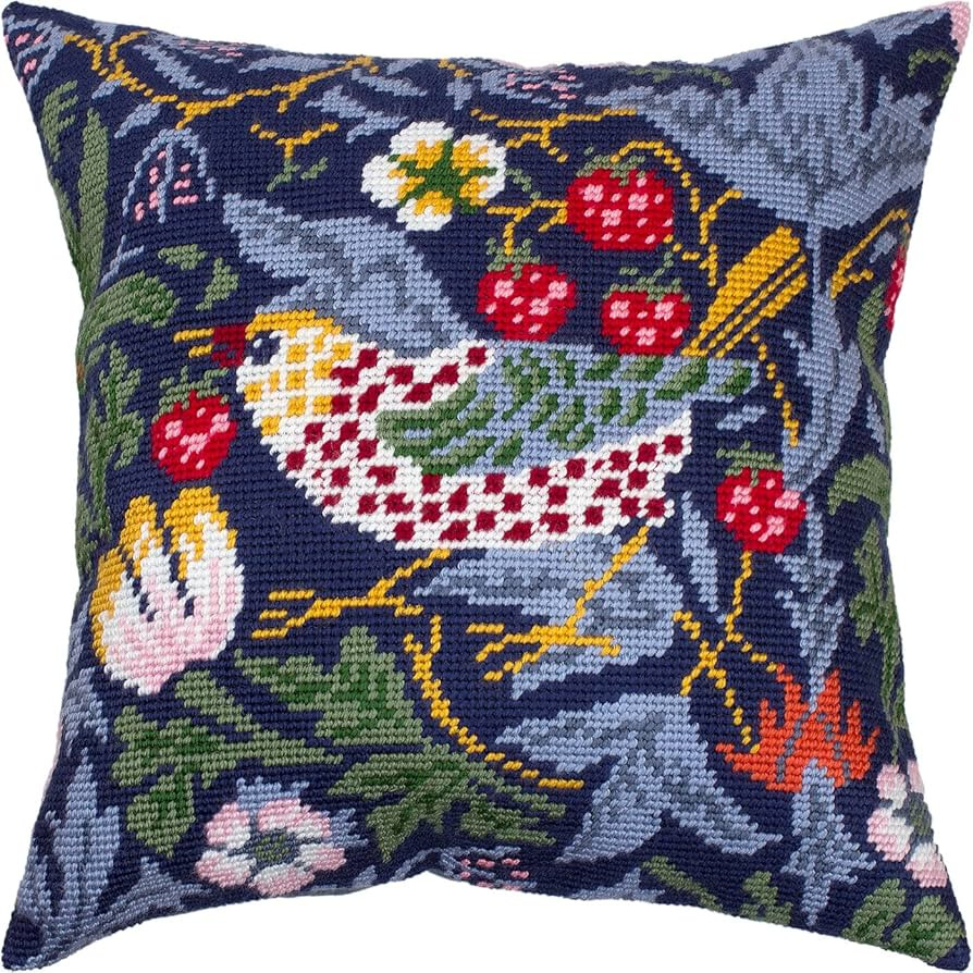Tapestry Needlepoint Kit for Adults and Beginners — Strawberry Thief by William Morris 16″ ... | Amazon (US)