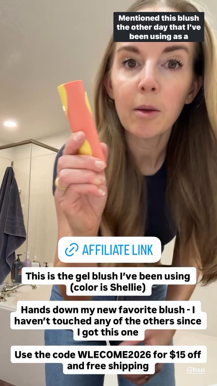 This is the gel blush I’ve been using (color is Shellie) 

Hands down my new favorite blush - I haven’t touched any of the others since I got this one 

Use the code WLECOME2026 for $15 off and free shipping  @benefitcosmetics  @hsn