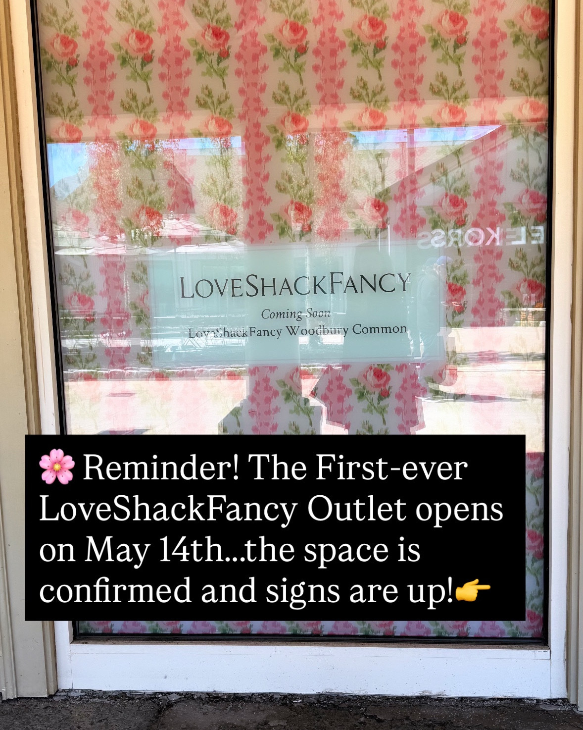 🛍️ Reminder! The first-ever LoveShackFancy outlet will open on May 14th in Woodbury Common in Central Valley, NY! The space is confirmed and signs are up, can’t wait to see what’s inside (will share a tour once it’s open)!! 

According to LoveShackFancy, “the store will feature their signature floral, bow, and ruffle designs at discounted prices.” 🤩

In the meantime, lots of items are  on sale online at LoveShackFancy, link attached!

Thank you @metromakeupmaven  for snapping these images!

✨Follow for Designer Finds for less!

#luxuryfashion 
#highendfashion 
#designerdeals 
#luxuryshopping 
#fashioninvesting 

#LTKgrwm #LTKSaleAlert #LTKMothersDay