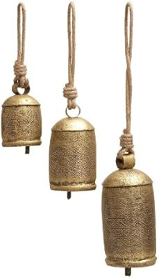 Deco 79 26718 3-Piece Metal Rope Animal Bell Set | Amazon (US)