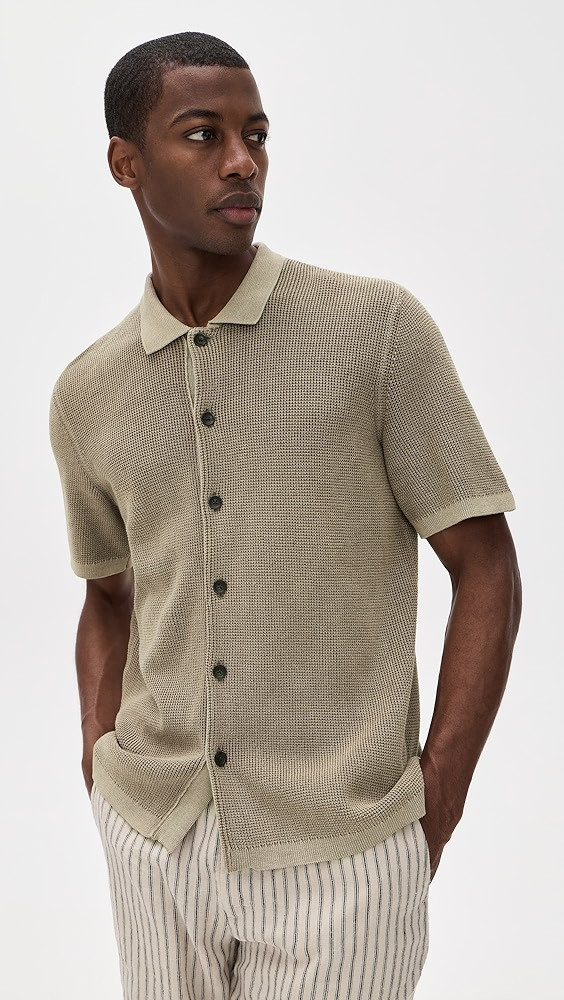 Short Sleeve Sunwashed Sweater Shirt | Shopbop