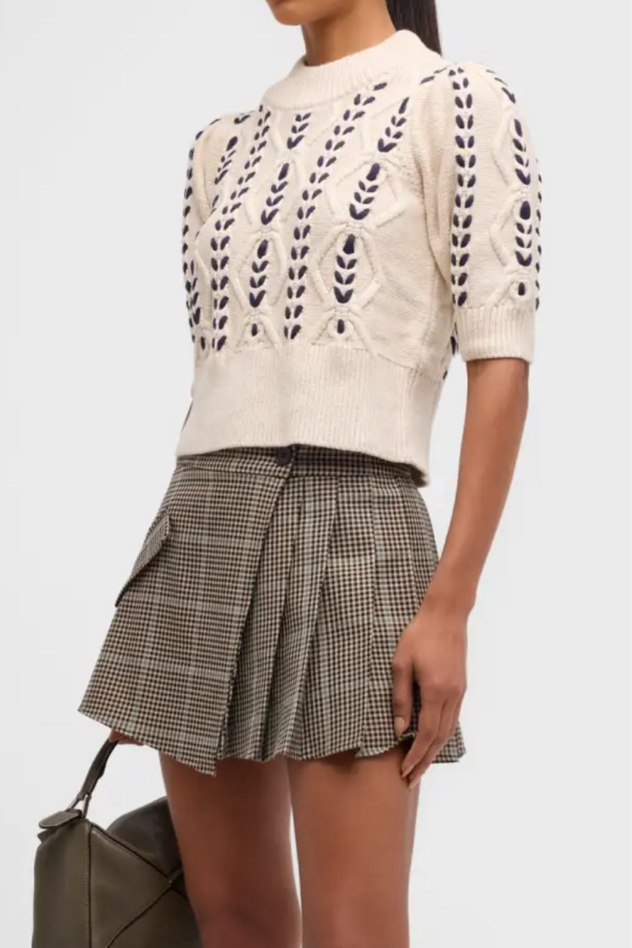 Cable knit short sleeve.

#LTKStyleTip #LTKSeasonal