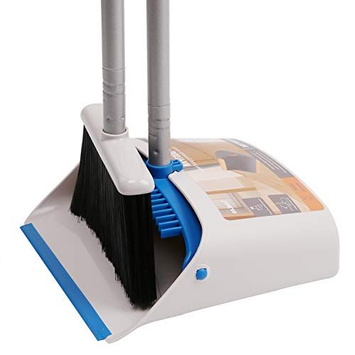 TreeLen Long Handle Broom and Dustpan Set,Upright Dust Pan Combo for Home, Kitchen, Room, Office, Lo | Amazon (US)