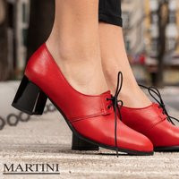 Women Shoes ~ Leather Oxford Black Tie Natural Red Dressy Chunky Heels Elegant Comfort | Etsy (US)