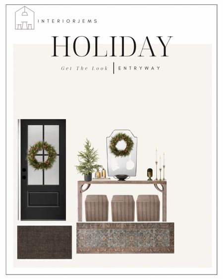 Christmas styling entryway ideas, mirror, wreaths, match striker, brass candlesticks cube seating, poufs, long console, decorative bowl, mcgee and co, target

#LTKHoliday #LTKsalealert #LTKhome