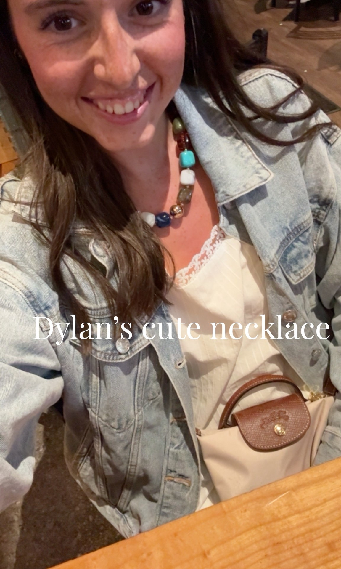 Dylan’s cute combo tonight. 
Love her necklace  

#LTKSeasonal #LTKgrwm