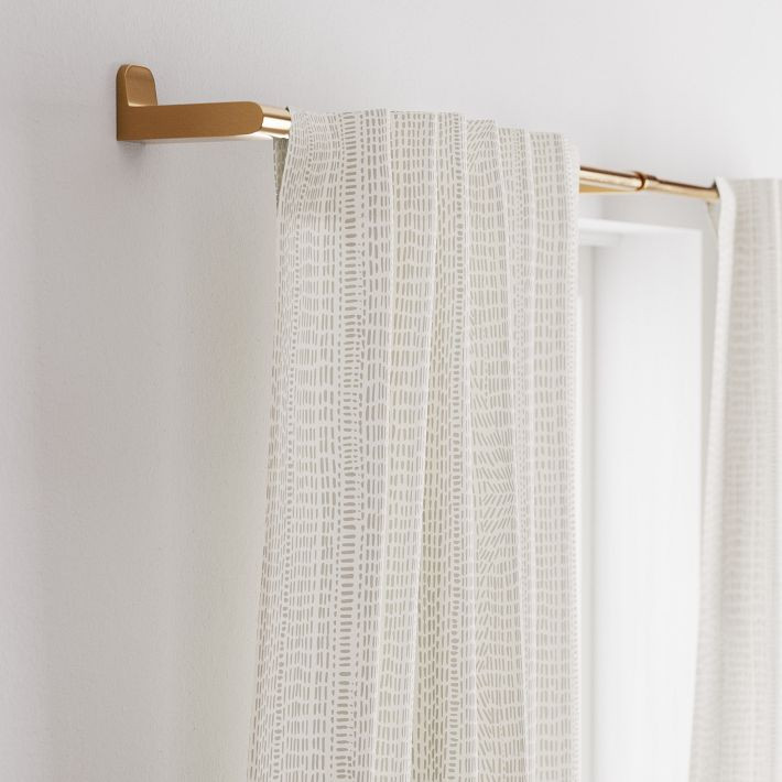 Cotton Canvas Bomu Curtains (Set of 2) | West Elm (US)