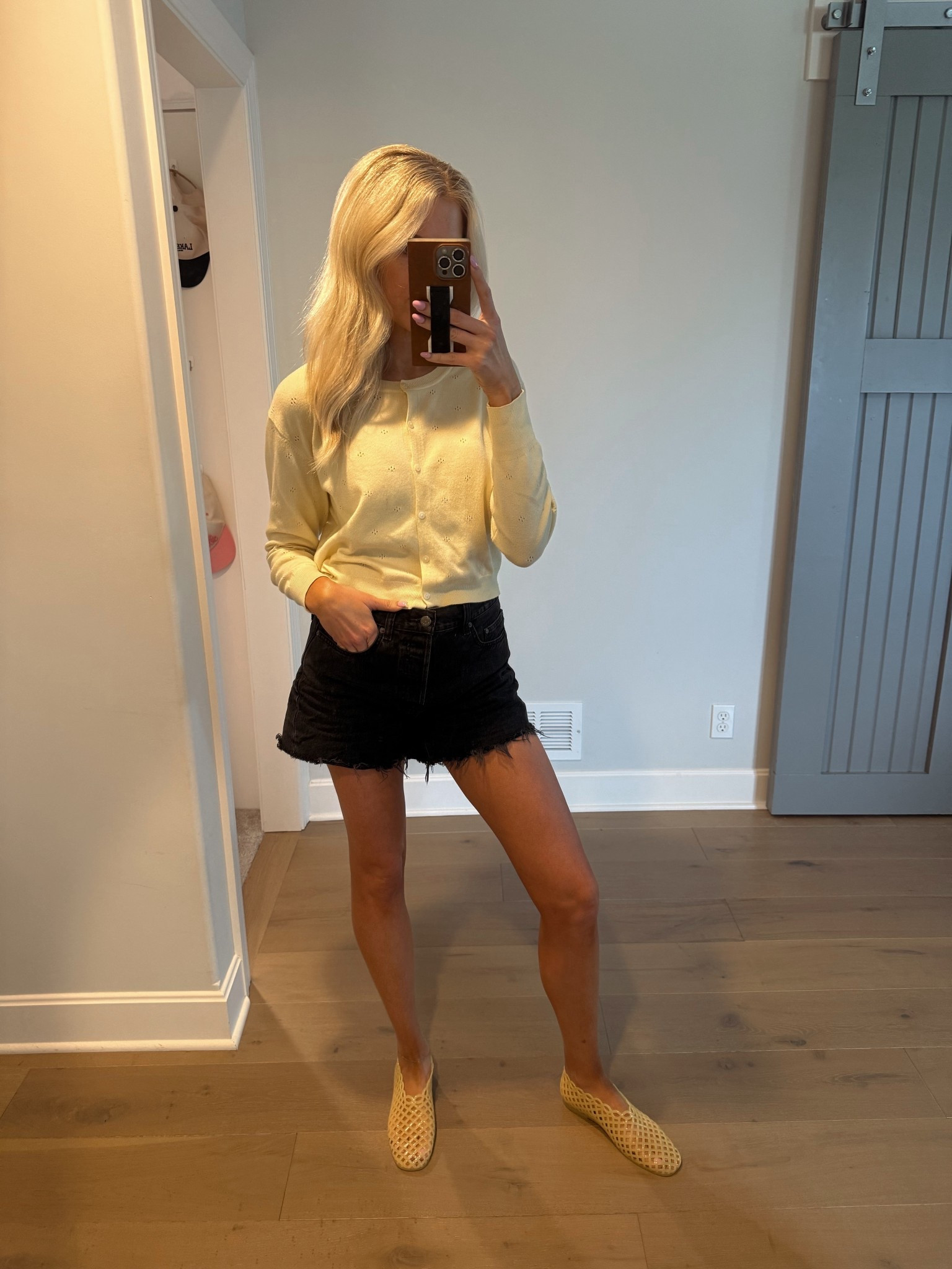 Obsessed with these yellow jellies! Sized up 1/2 to a 10 

#LTKootd
