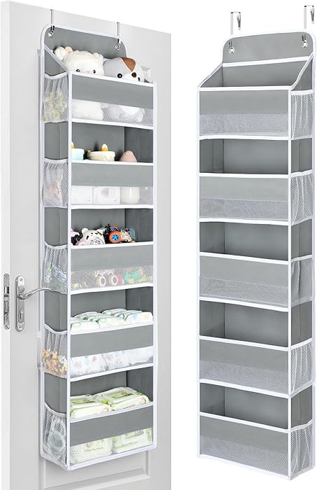 Yecaye 1 Pc Over the Door Organizer with 5 Bins 10 Side Pockets, 44lbs Load Hanging Bathroom and ... | Amazon (US)