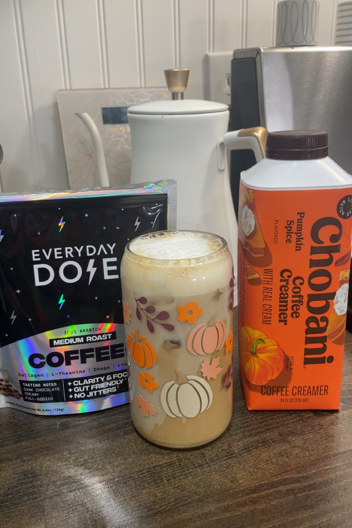 Finally gave every dose coffee a try and it genuinely tastes just like a normal latte! I added Fairlife milk and Chobani pumpkin spice coffee creamer 😋 

#LTKActive #LTKSeasonal #LTKHome