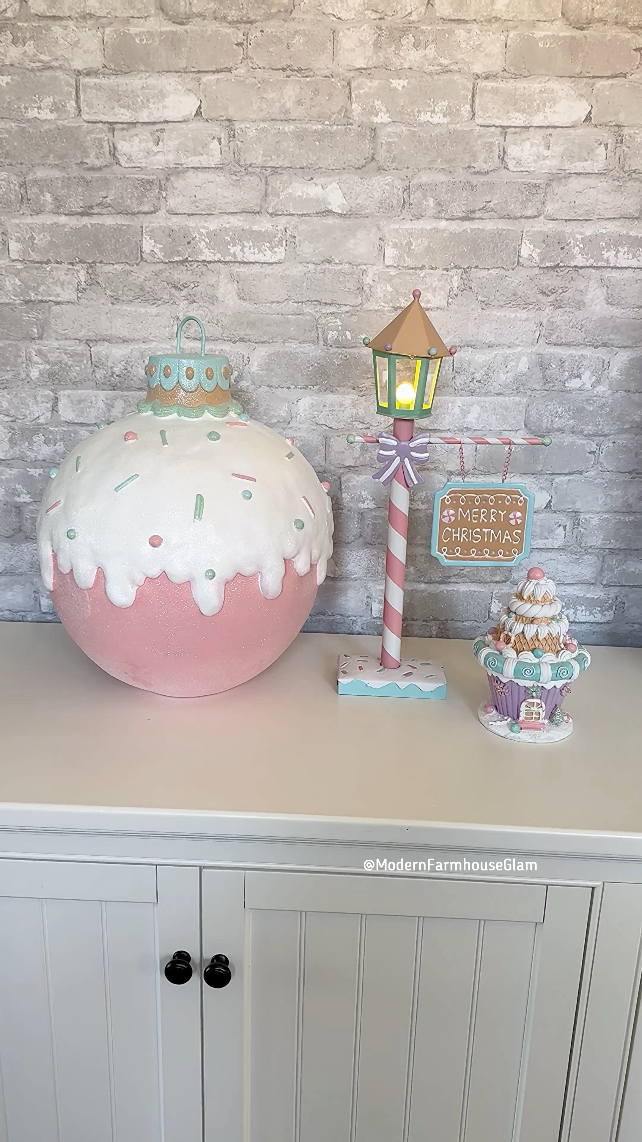 Just dropped Christmas home decor! Snag the good stuff early before it sells out! I was so excited to get these delivered today, especially the giant ornament with icing and sprinkles! I’m obsessed. 

Pastel Christmas pink gingerbread house cupcake  at home store 

#LTKHome #LTKSeasonal