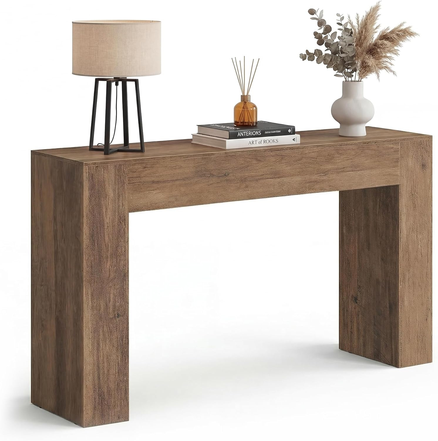 VASAGLE 47.2 Inches Entryway Table, Thick Tabletop Console Table, Farmhouse | Amazon (US)