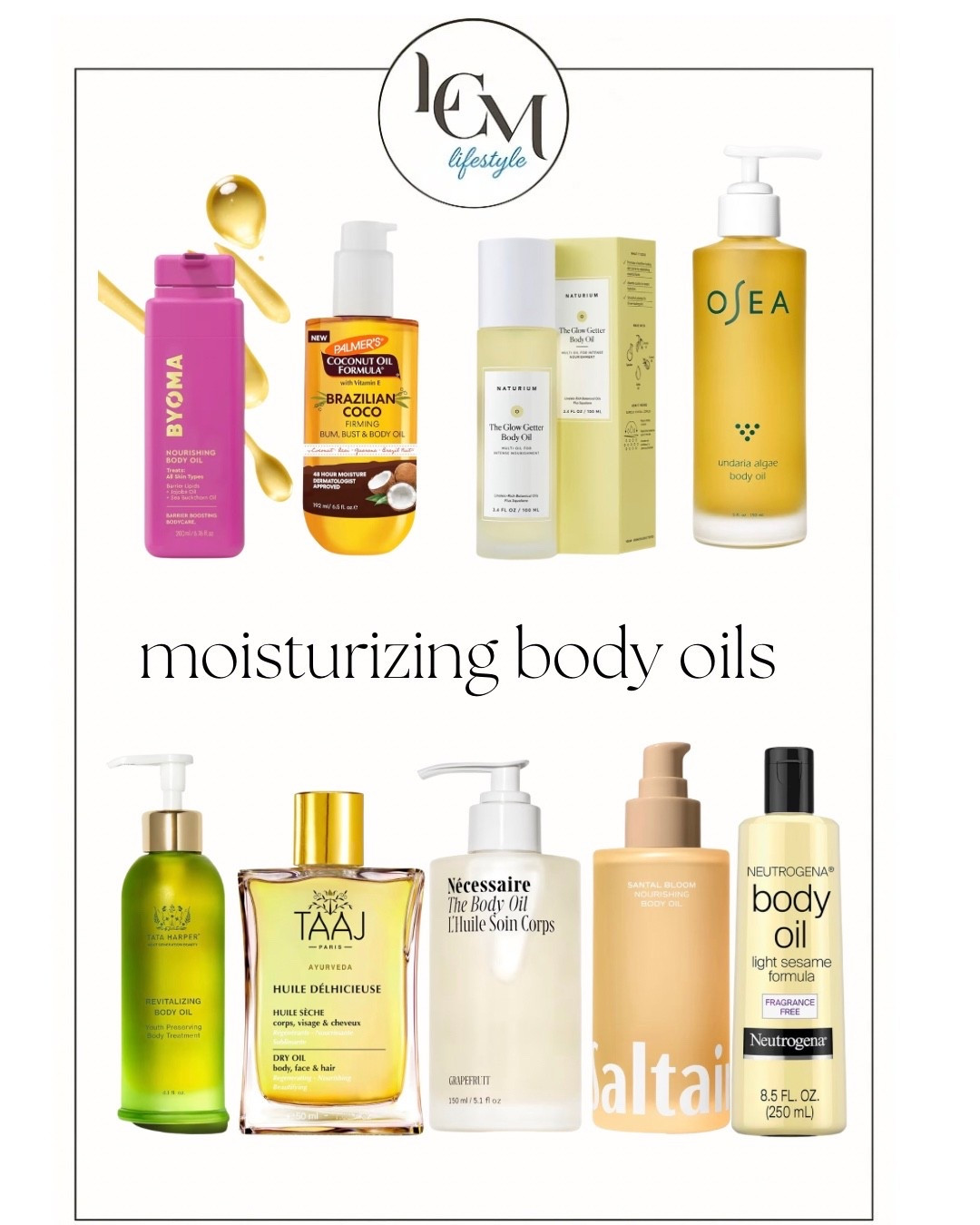A little beauty science, a lot of glow ✨
Body oils tend to hydrate more effectively than traditional lotions because plant-based oils — like jojoba, argan, and almond — closely mimic the skin’s own natural lipids (sebum). Instead of sitting on top, they replenish what’s missing, seal in moisture, and leave that soft, lit-from-within finish we’re all after.

These are my current favorites, in varying price ranges, for silky, comfortable skin from winter through early spring.

#LTKBeauty #LTKgrwm #LTKdayinmylife