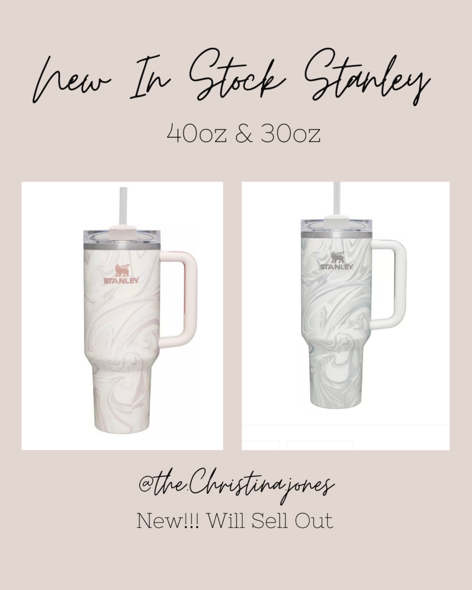 New Stanley Tumblers!  Will Sell Out. New Styles 

#LTKunder100 #LTKFind #LTKSeasonal