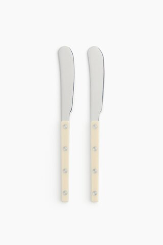 H & M - 2-Pack Stainless Steel Butter Knives - Beige | H&M (US + CA)