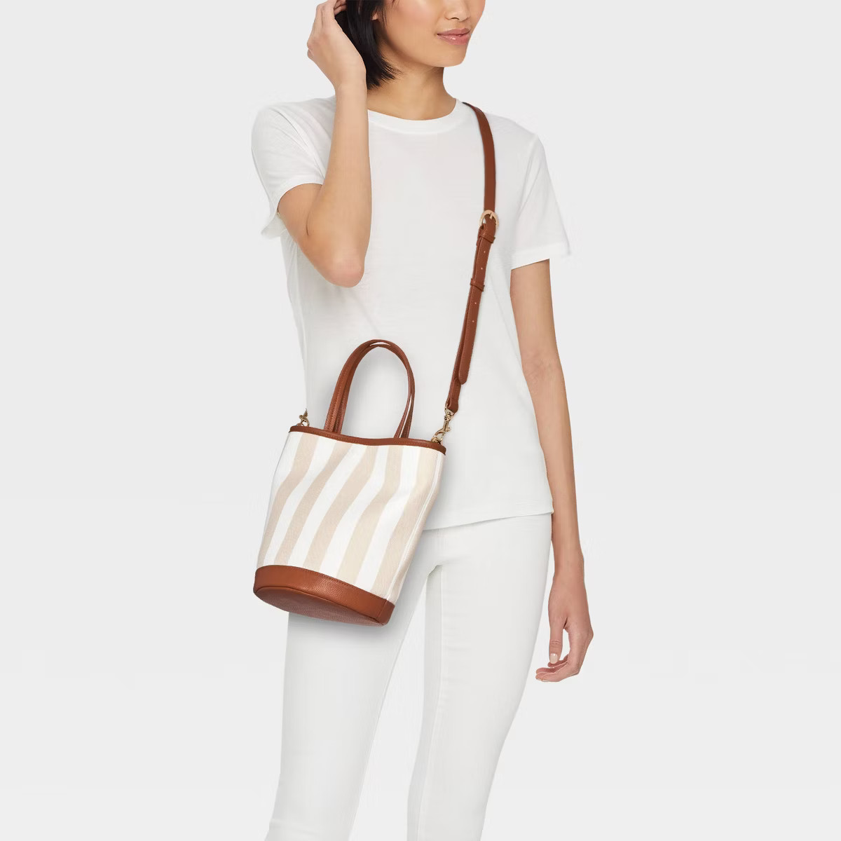 Striped Bucket Crossbody Bag - Universal Thread™ | Target