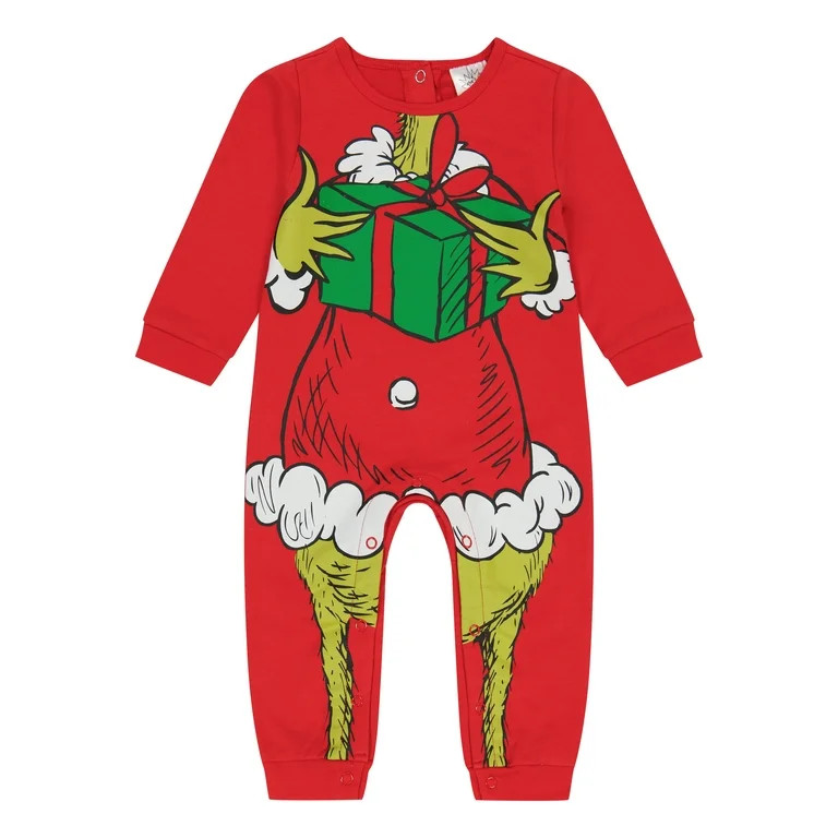 The Grinch Baby Coverall, Sizes 0/3 Months - 24 Months | Walmart (US)