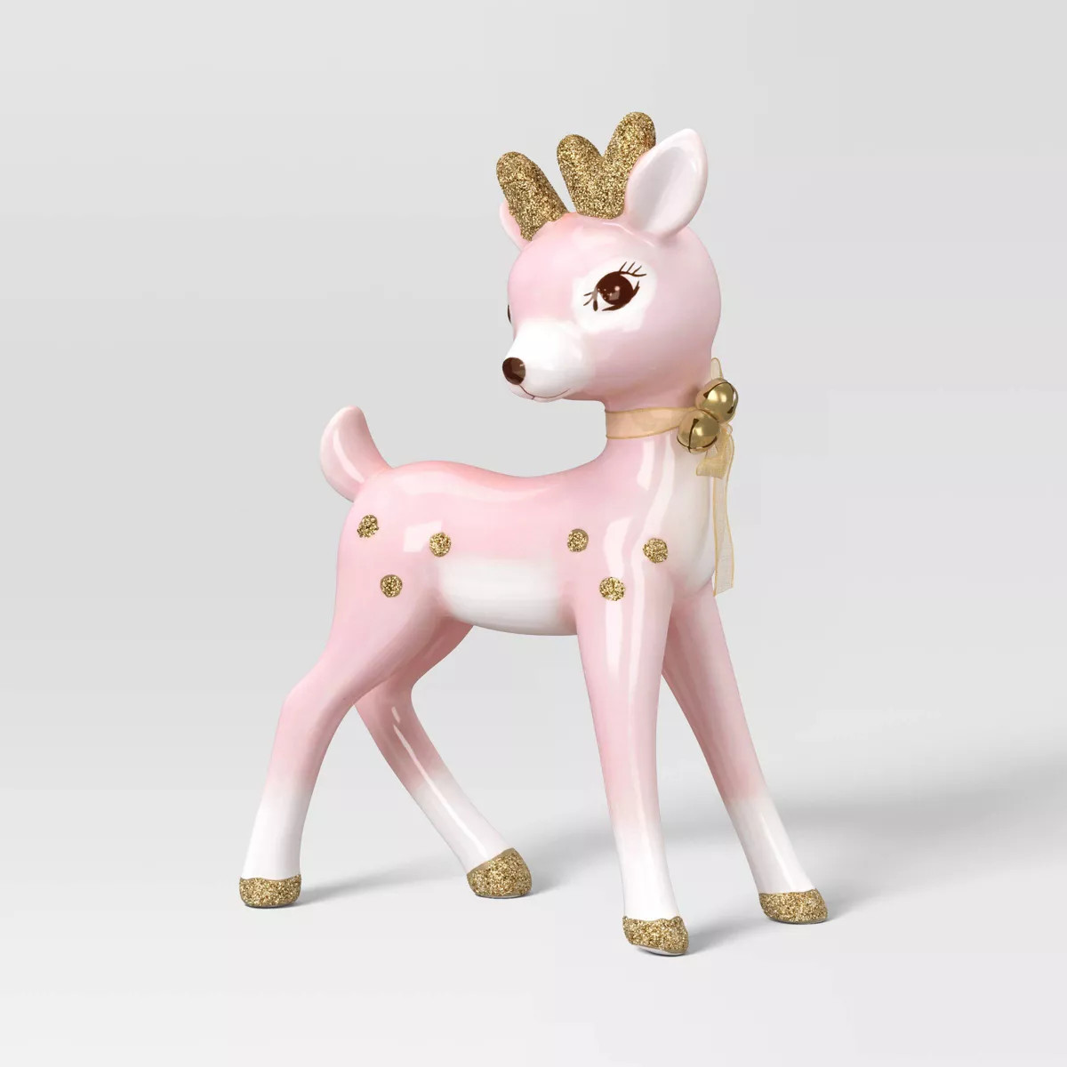 Christmas Ceramic Standing Pink Deer Decor - Wondershop™ | Target